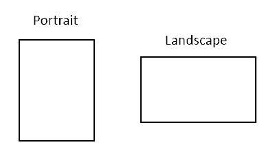 Portrait vs Landscape